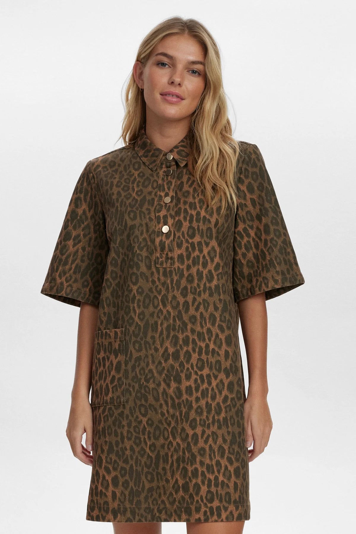 Nugamie Short Dress - Tiger's Eye Leopard