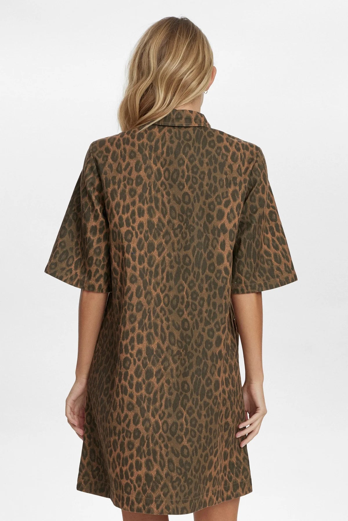Nugamie Short Dress - Tiger's Eye Leopard