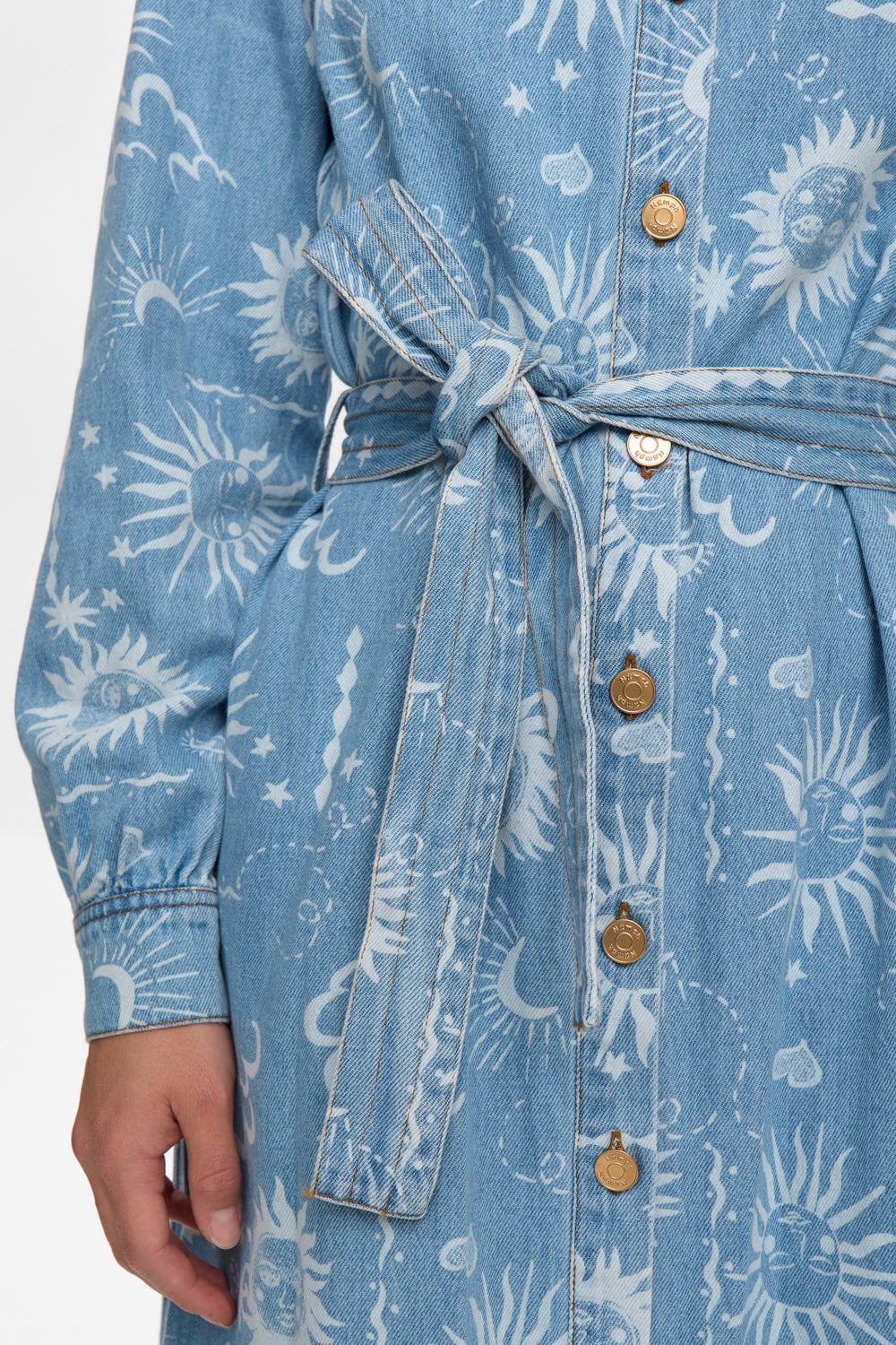 NUGISELLY DRESS- Light Denim Dress