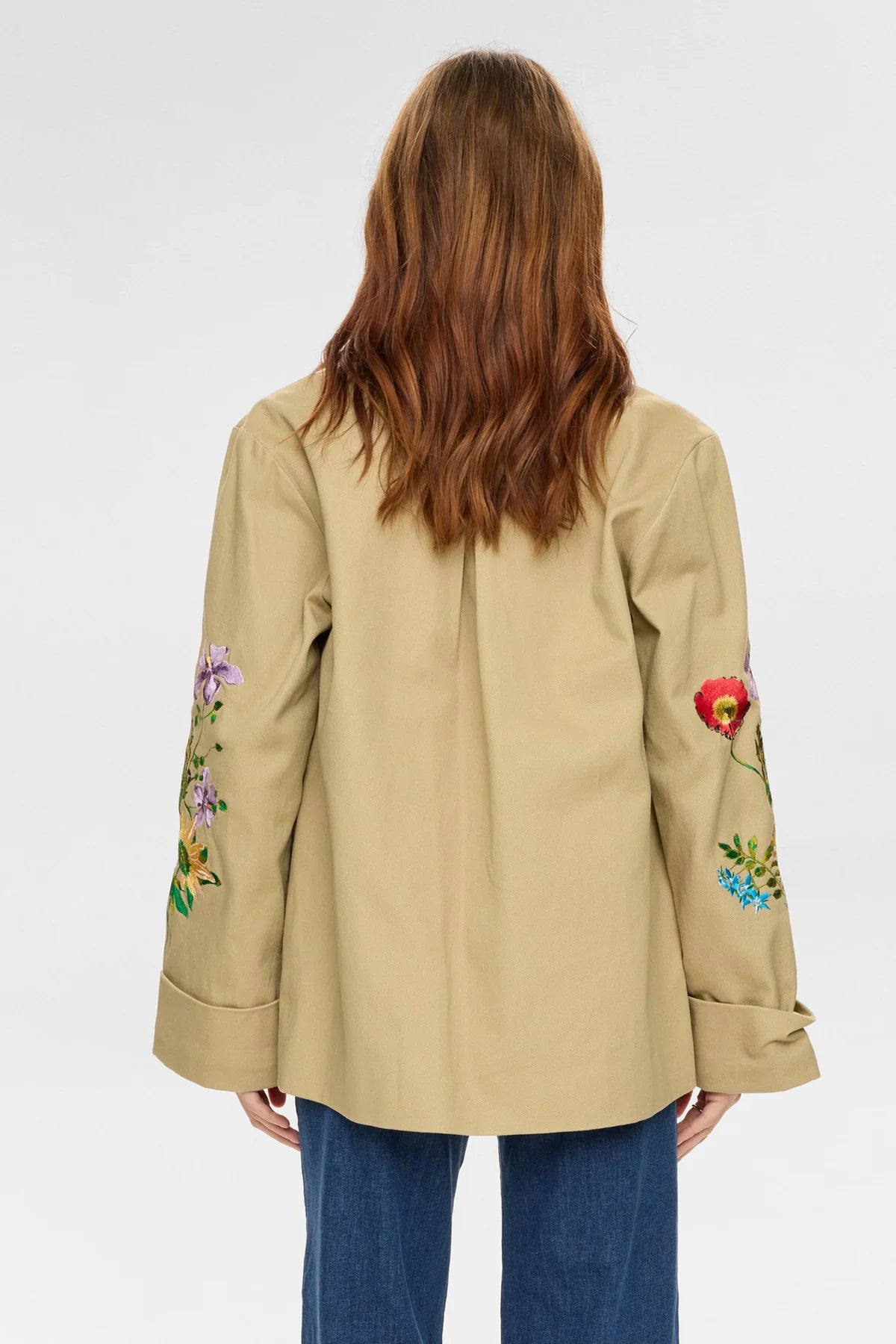 Nuvivalli Jacket - Irish Cream Floral Embroidery