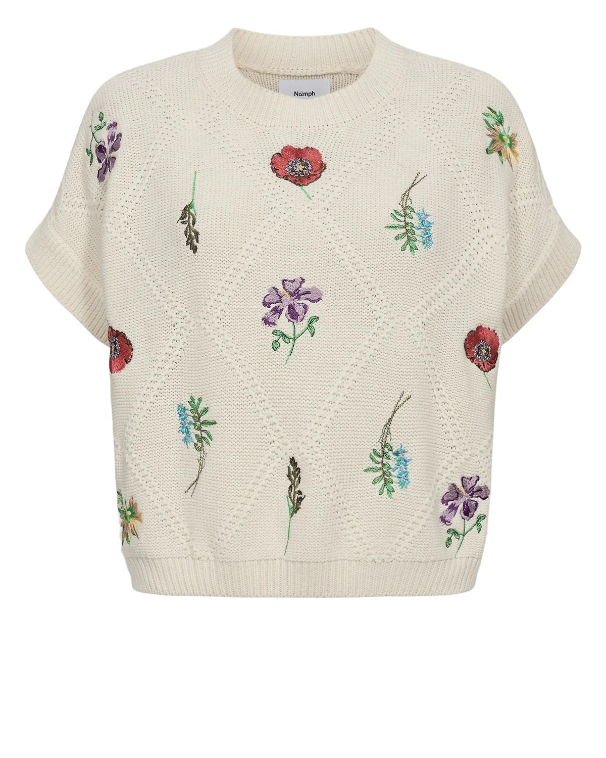 NUAMIE PULLOVER - Pristine Embroidered Flowers