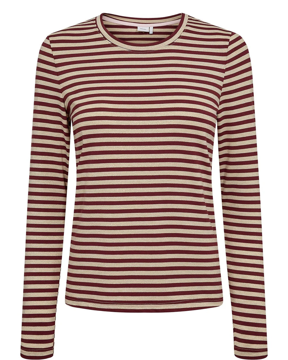 NURIXIE BLOUSE - Fig Stripe T-Shirt
