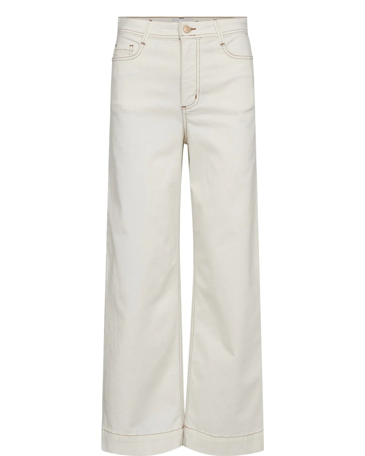 Nuparisan Cropped Twill Pants - Cloud Dancer