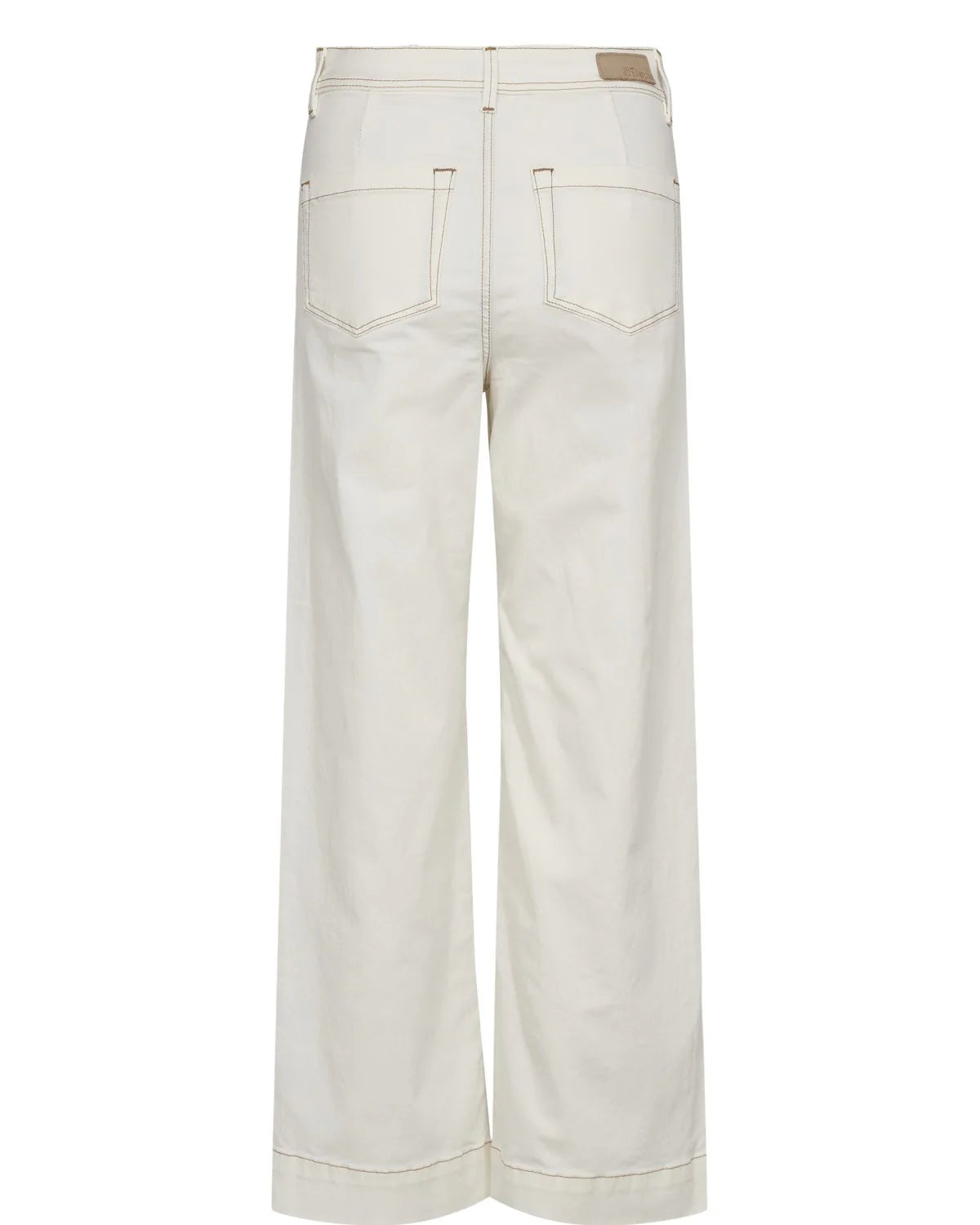 Nuparisan Cropped Twill Pants - Cloud Dancer