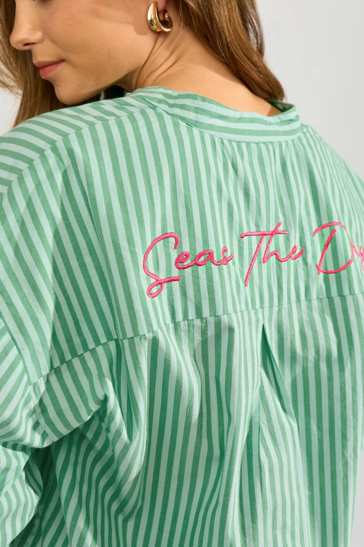 NUSEANNE SHIRT - Absinthe Green