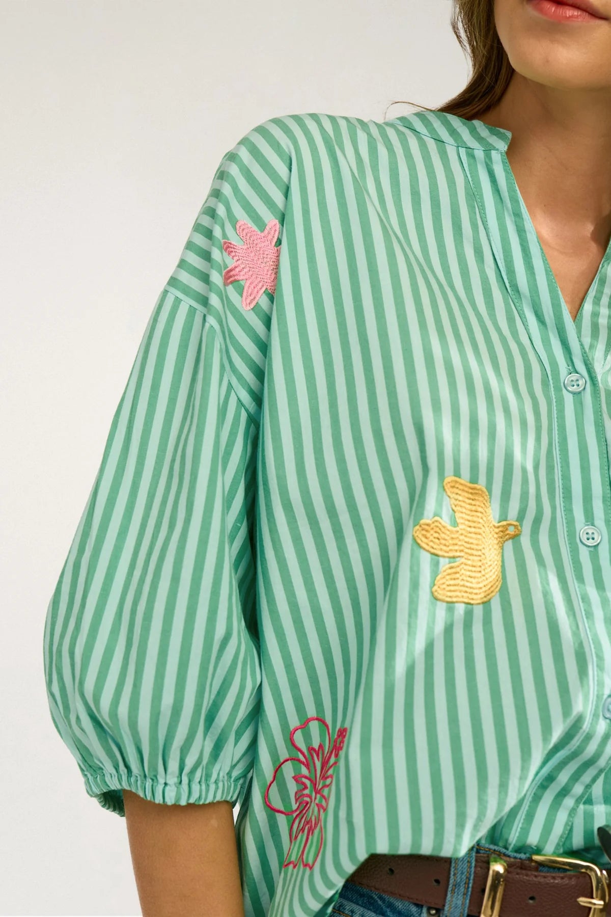 NUSEANNE SHIRT - Absinthe Green