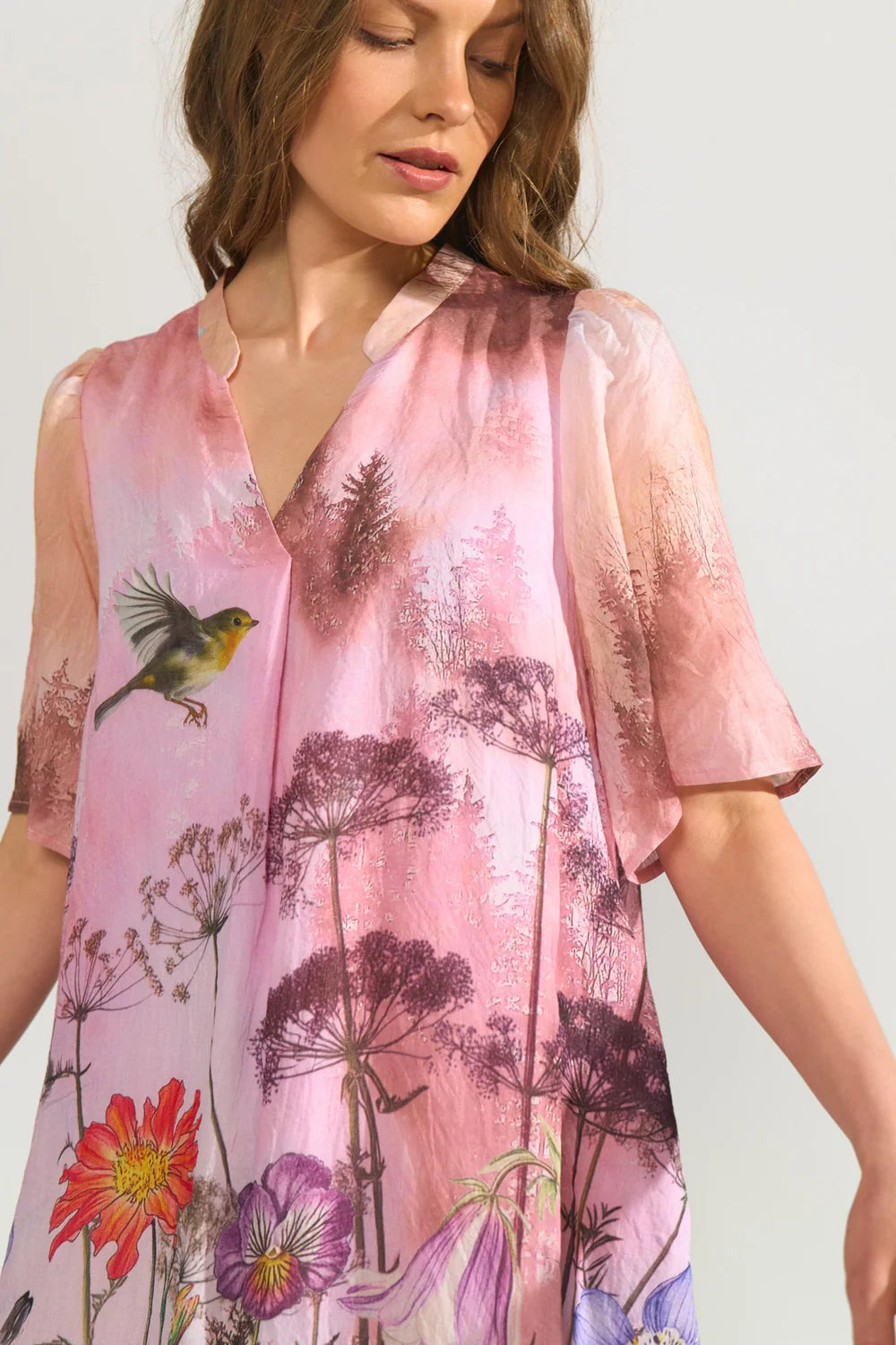 NUFOREST DRESS - Pink Lady