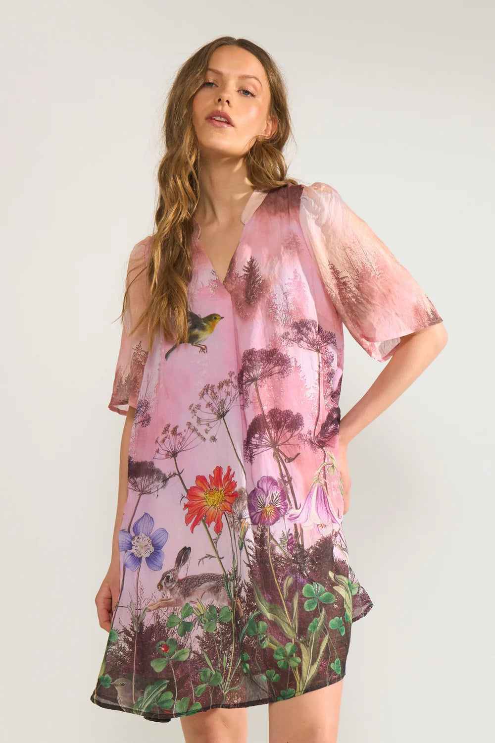 NUFOREST DRESS - Pink Lady