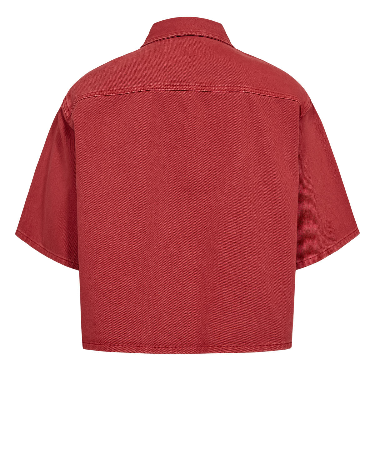 NUHAMILTON SHIRT - Washed Mulberry Red Denim