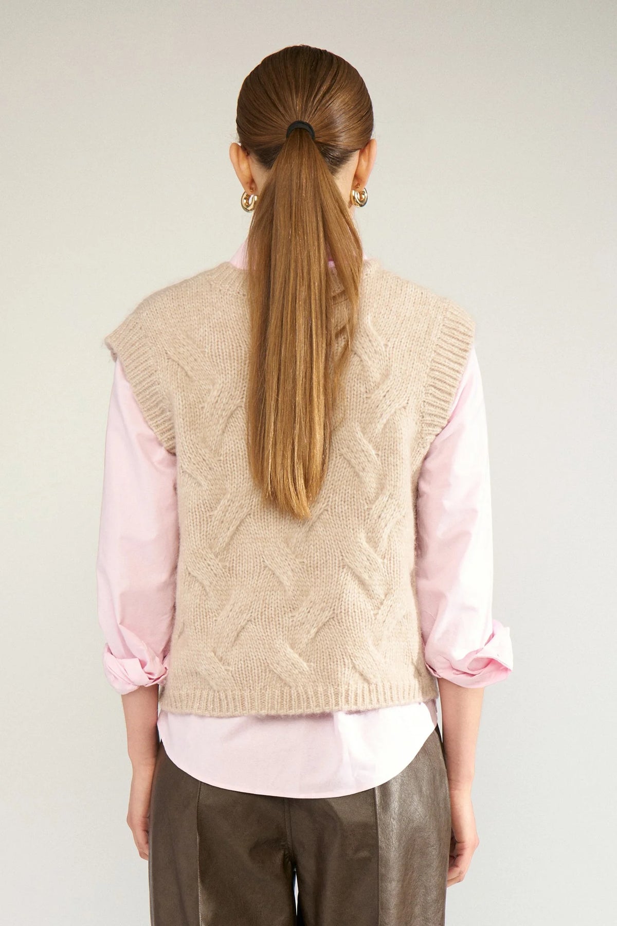 NUALMAS KNITTED VEST - Sun Kiss