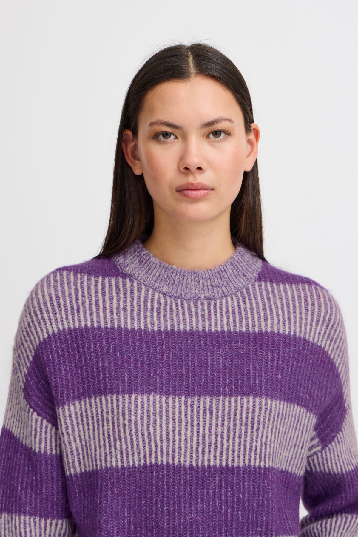 Ihkamara Cream Multi Stripe Jumper