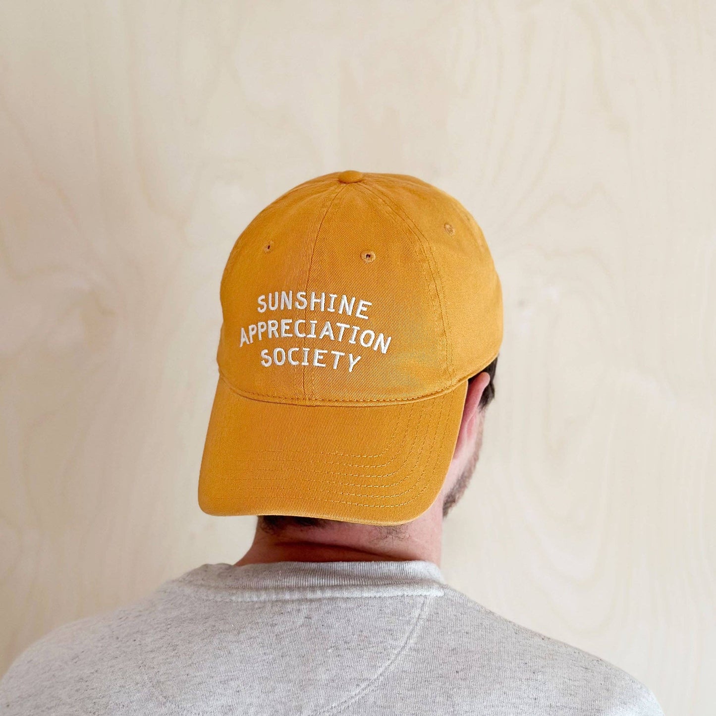 Sunshine Appreciation Society - Cotton Baseball Cap - Yellow