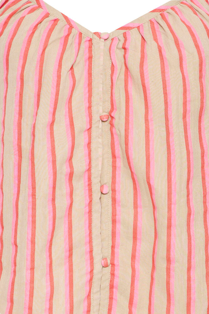 Iafoxa Singlet Top - Azalea Pink Stripe