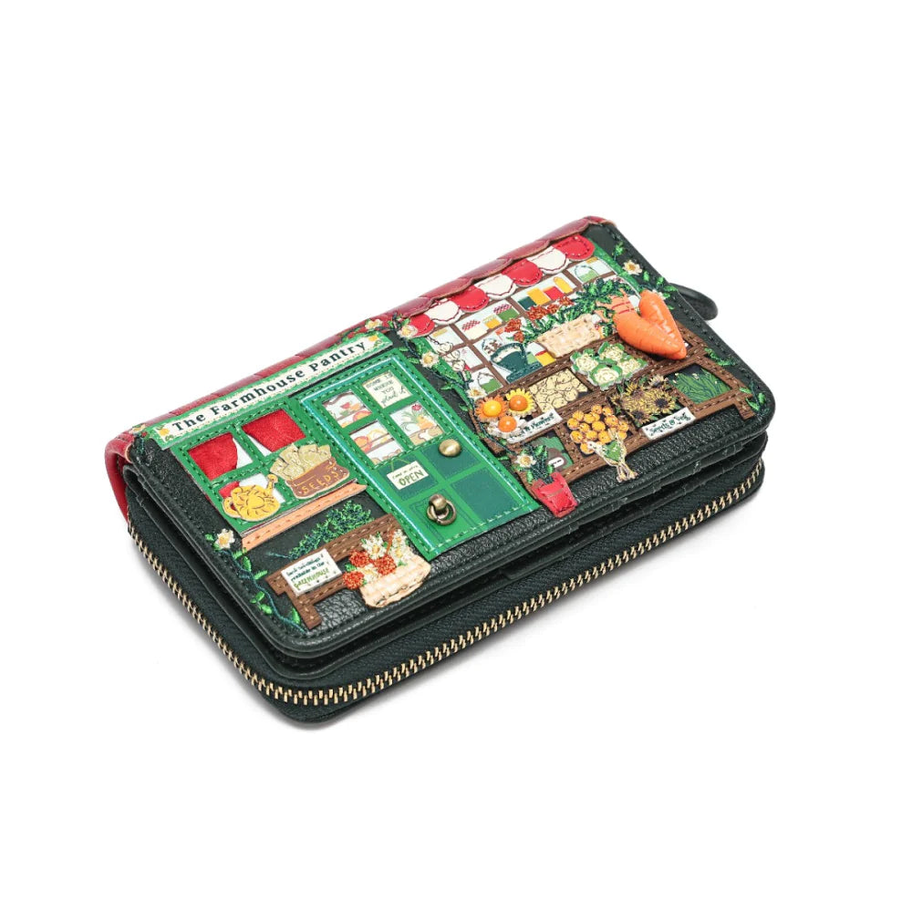 Farmhouse Pantry Medium Ziparound Wallet