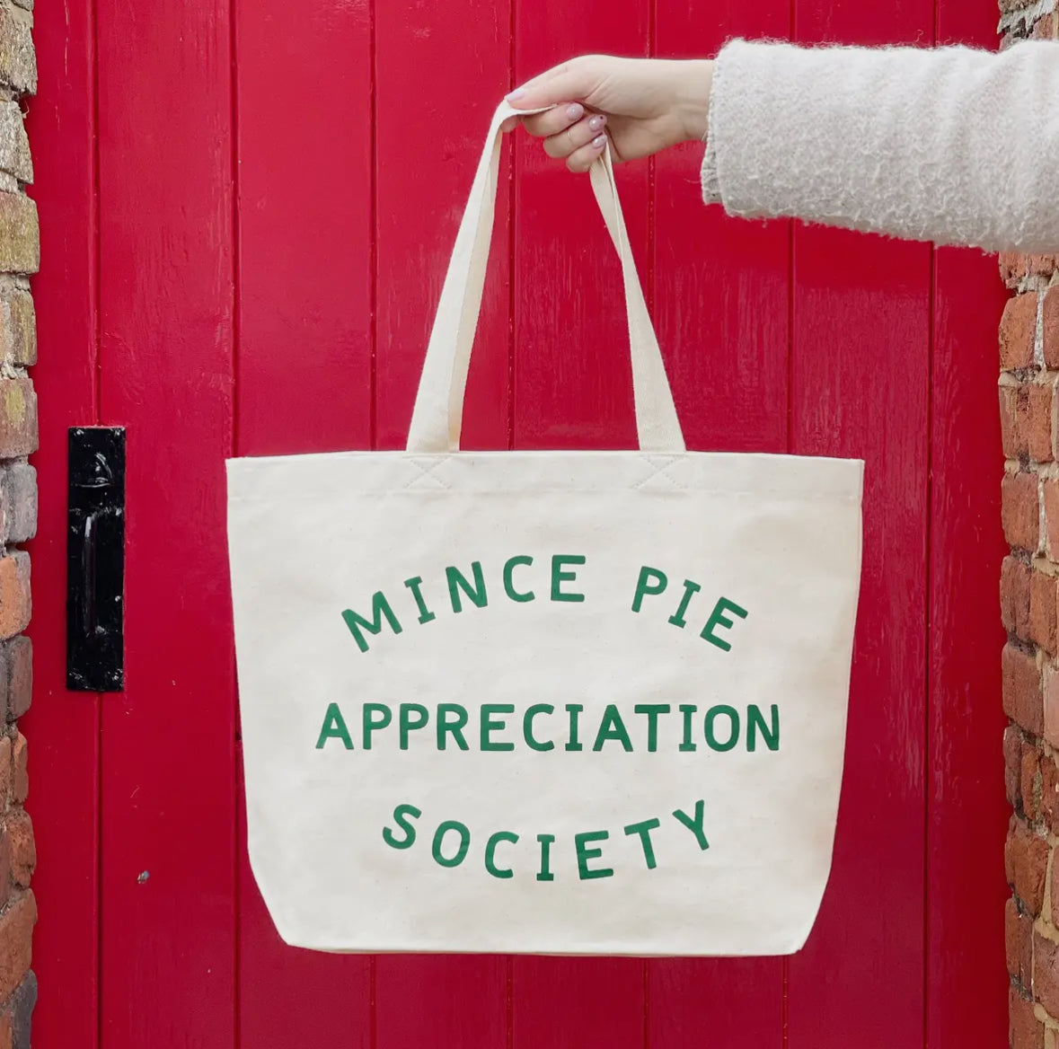 Mince Pie Appreciation Society - Big Canvas Tote Bag