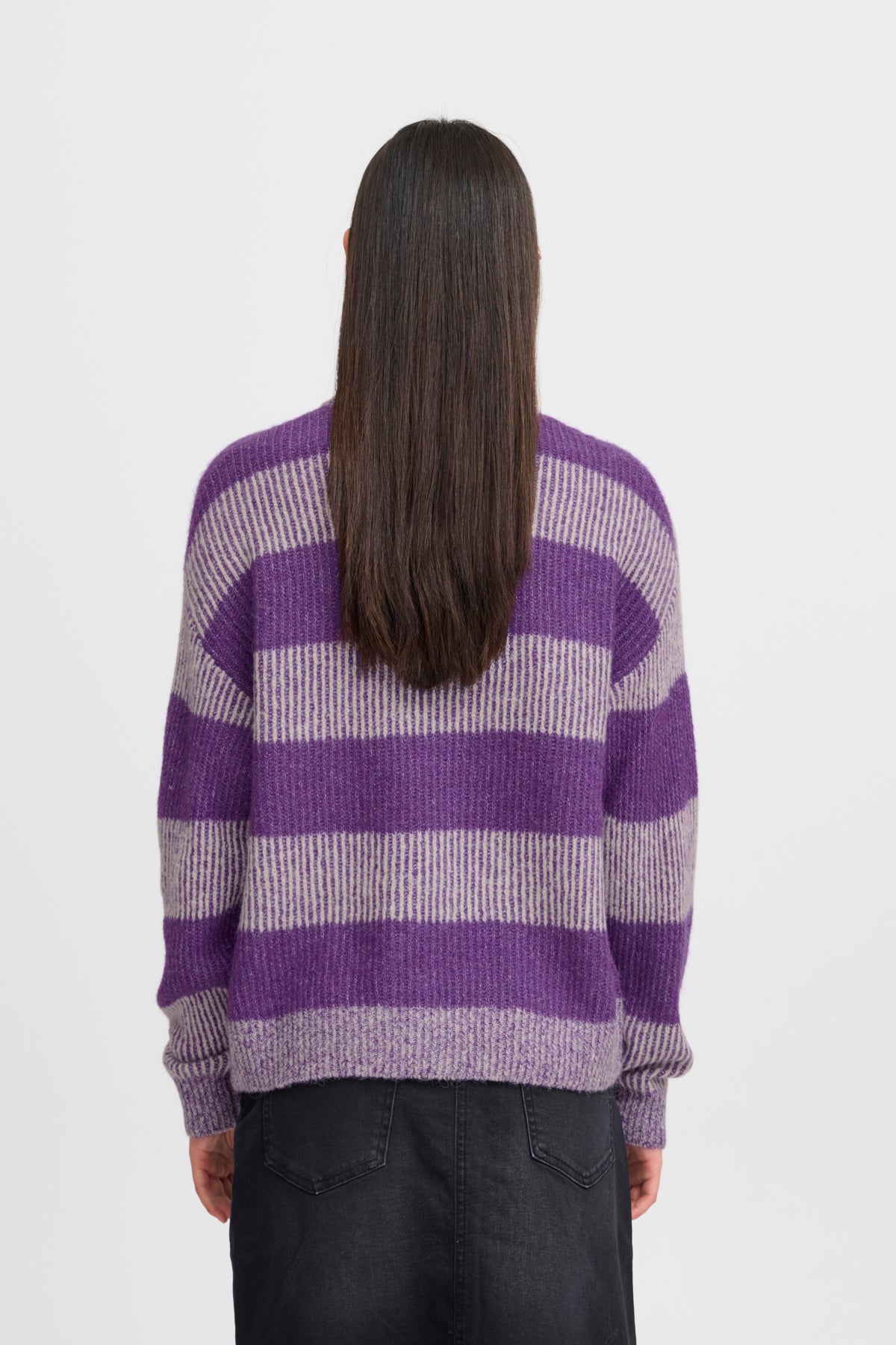 Ihkamara Cream Multi Stripe Jumper