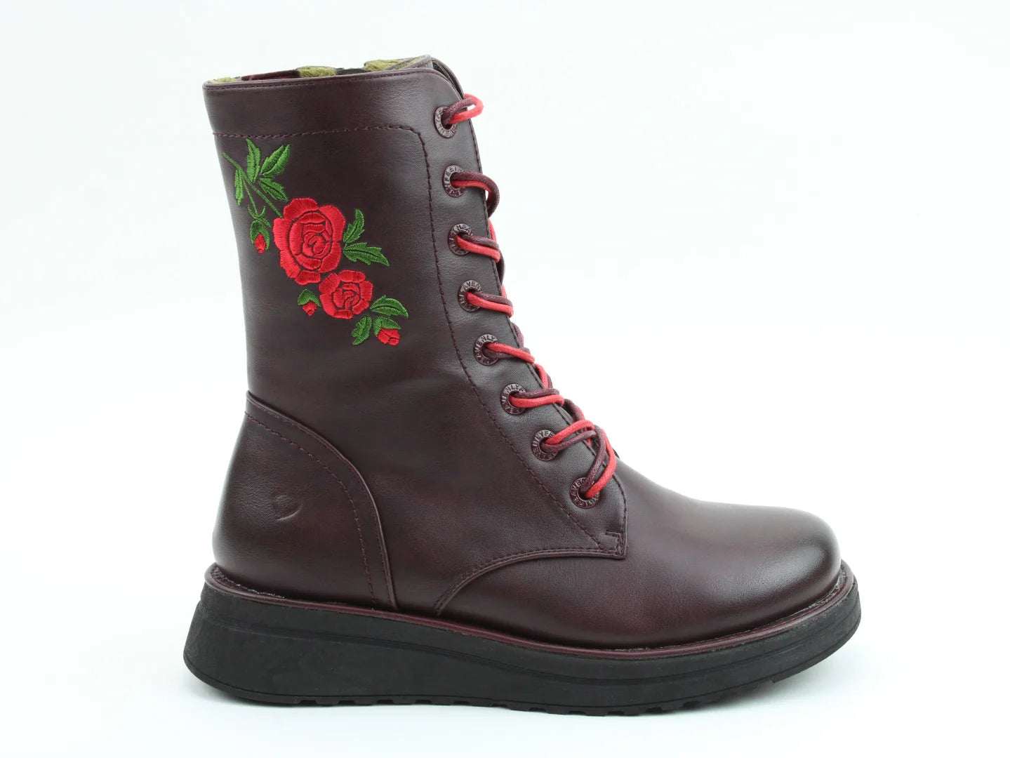 Martina Boots - Burgundy Rose
