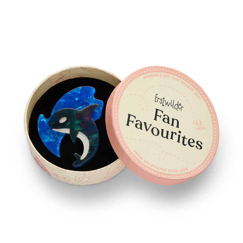 Olinda the Honorable Orca Brooch