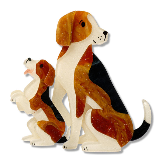 Paw by Paw Brooch Pair