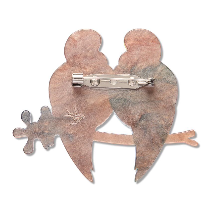 Best Budgies Brooch