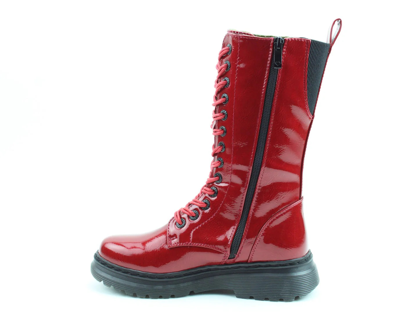 Avena Rose Boots - Red Patent