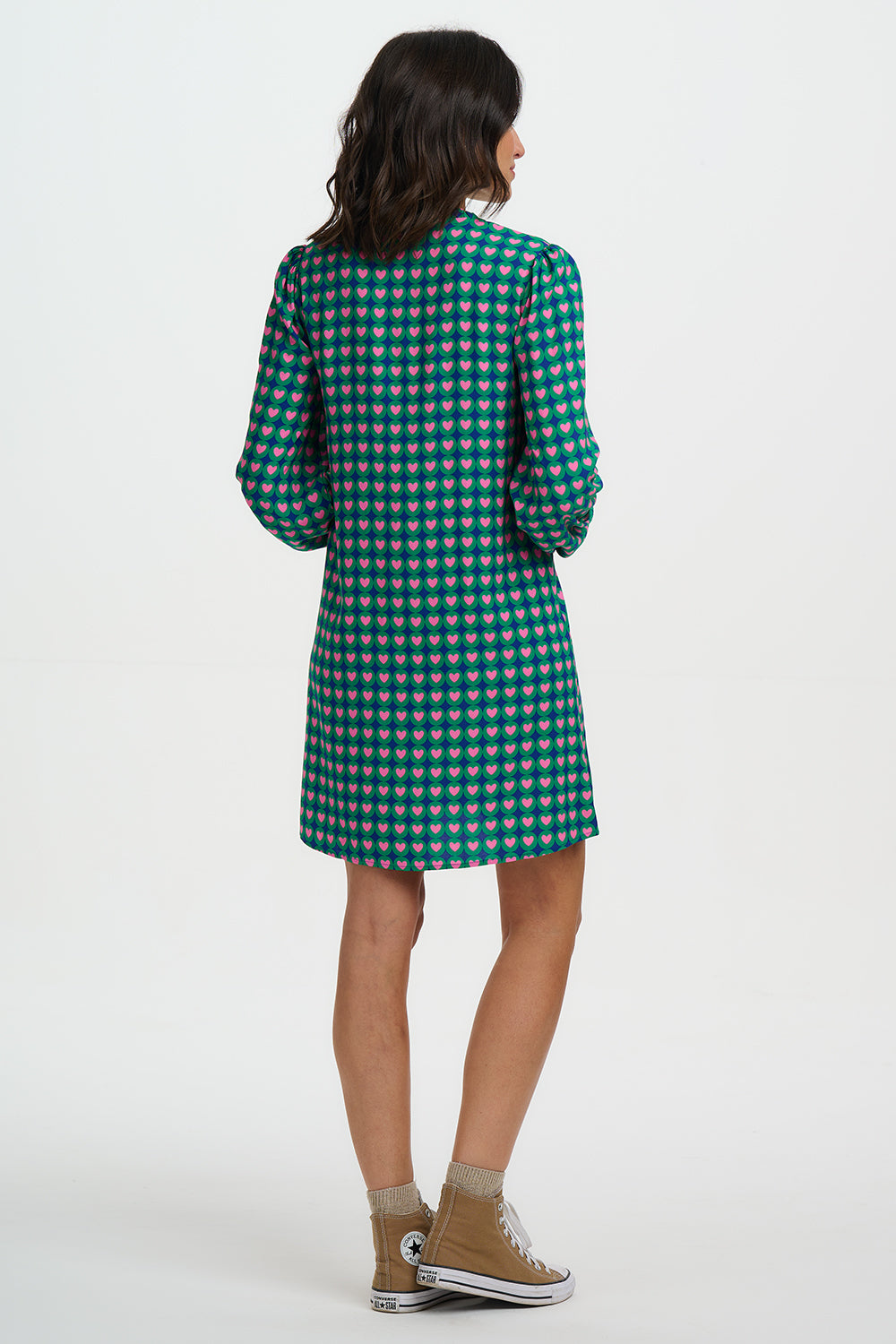 Taylyn Mini Dress - Navy, Heart Tile