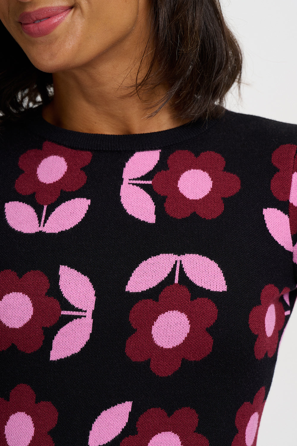 Ren Knit Dress - Black Mod Daisy