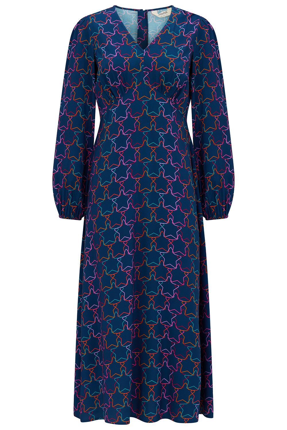 Marcie Midi Dress - Interlocking Stars