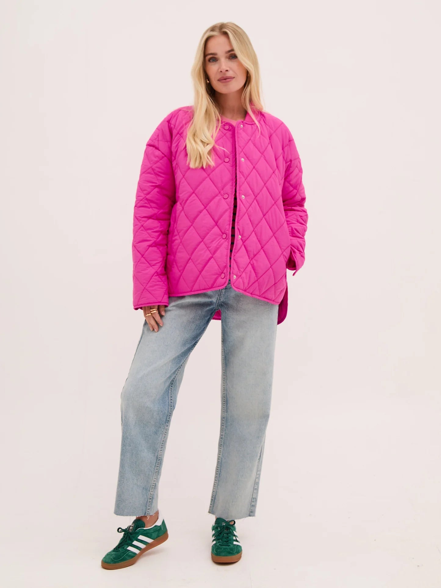 Carla Pink Quilted Jacket