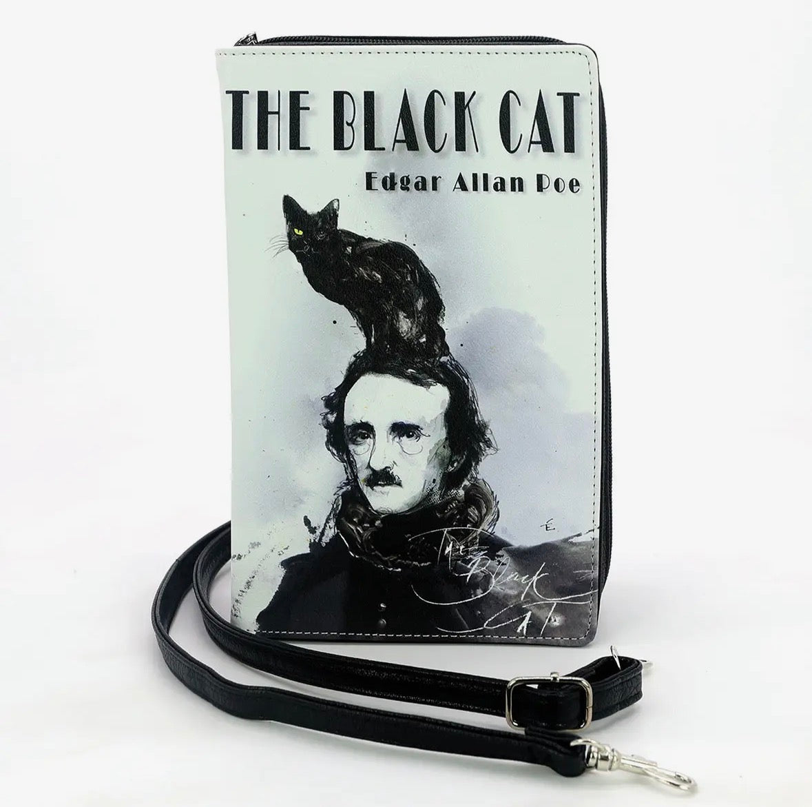 The Black Cat Book Clutch / Crossbody Bag
