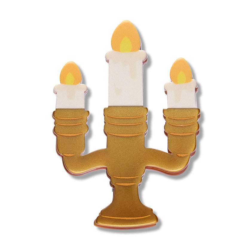 Candelabra Simplified Mini Brooch