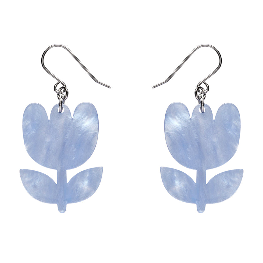 Tulip Drop Earrings - Lavender