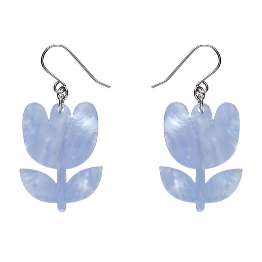 Tulip Drop Earrings - Lavender