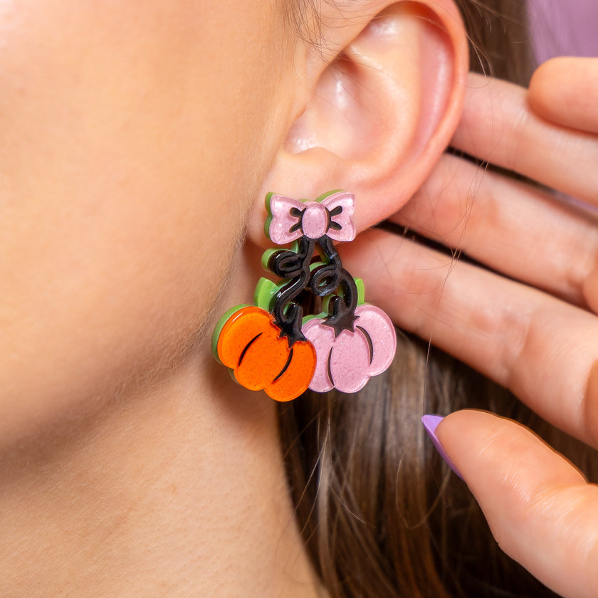 Pair O'Pumpkins Drop Earrings