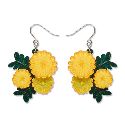 Sunshine Wattle Drop Earrings