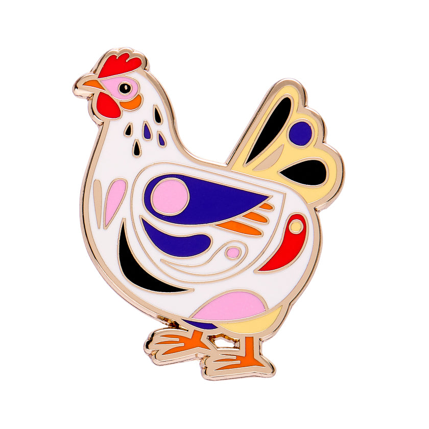 Clara the Chicken Enamel Pin