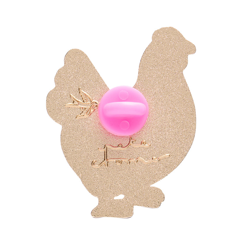 Clara the Chicken Enamel Pin
