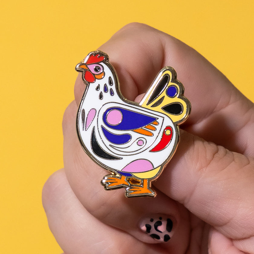 Clara the Chicken Enamel Pin