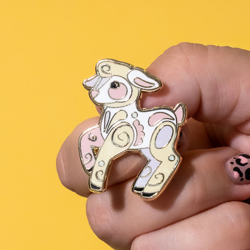 Lottie the Lamb Enamel Pin