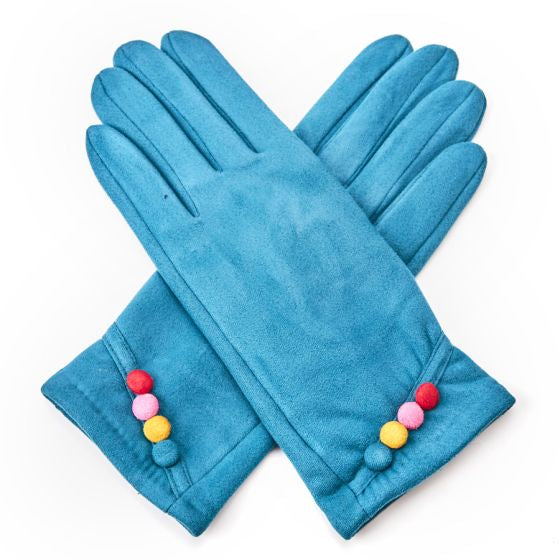 Colourful Trim Gloves