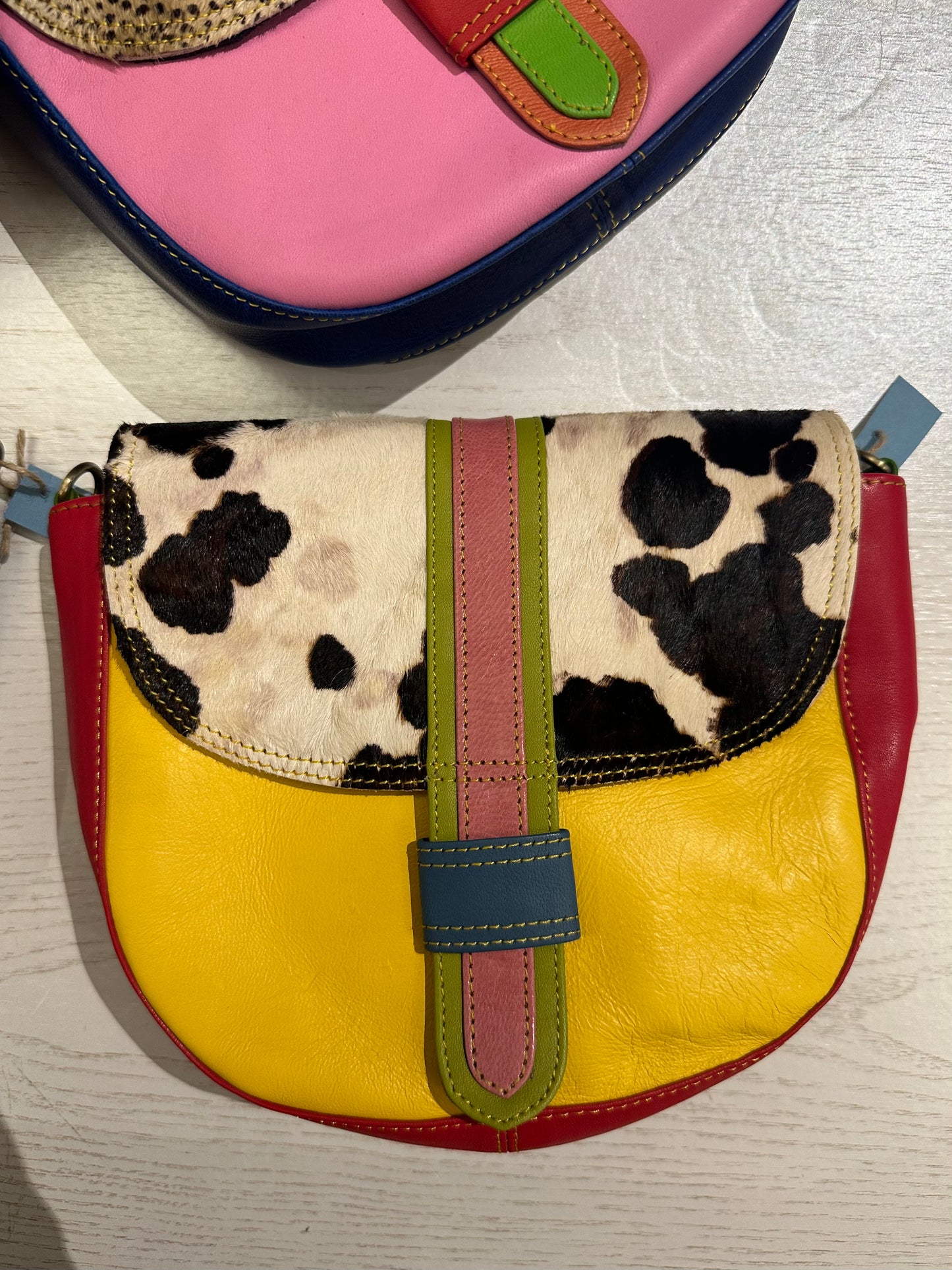 Recycled Leather Saddle Bags