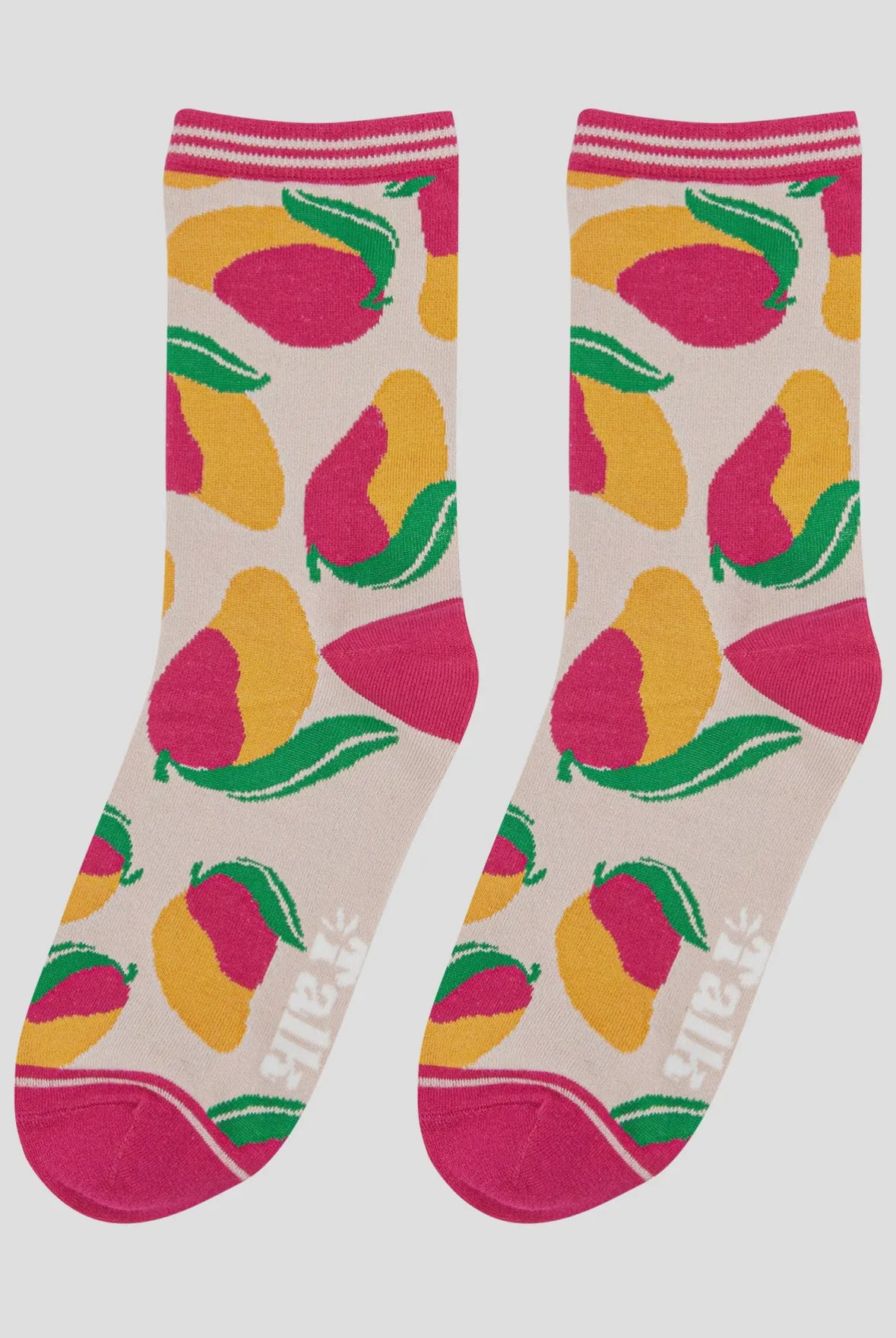 Mango Print Bamboo Socks