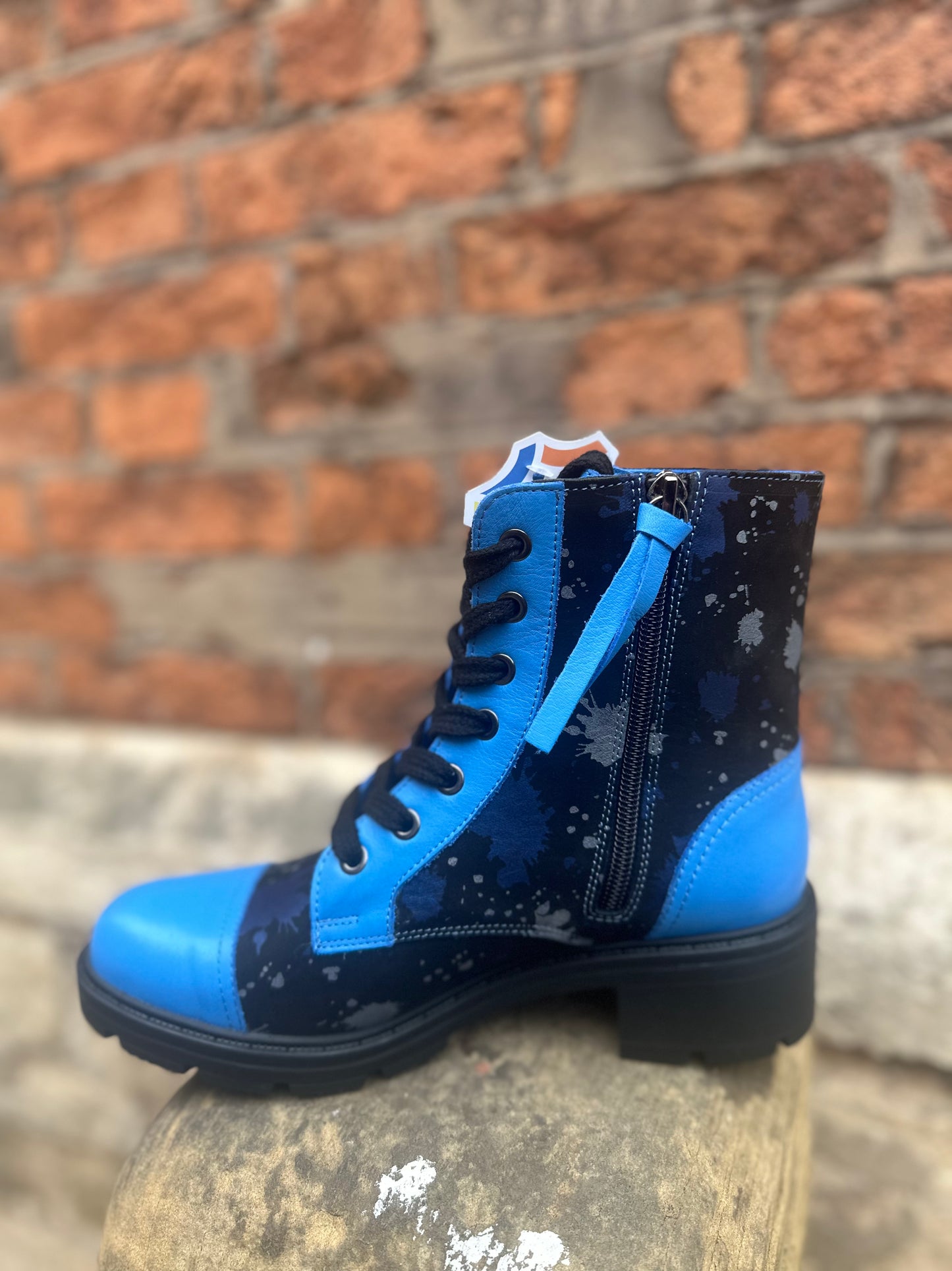 Lindy Blue Splash Boots