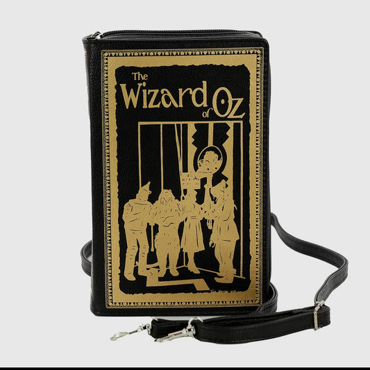 Wizard of Oz Book Clutch Bag Black