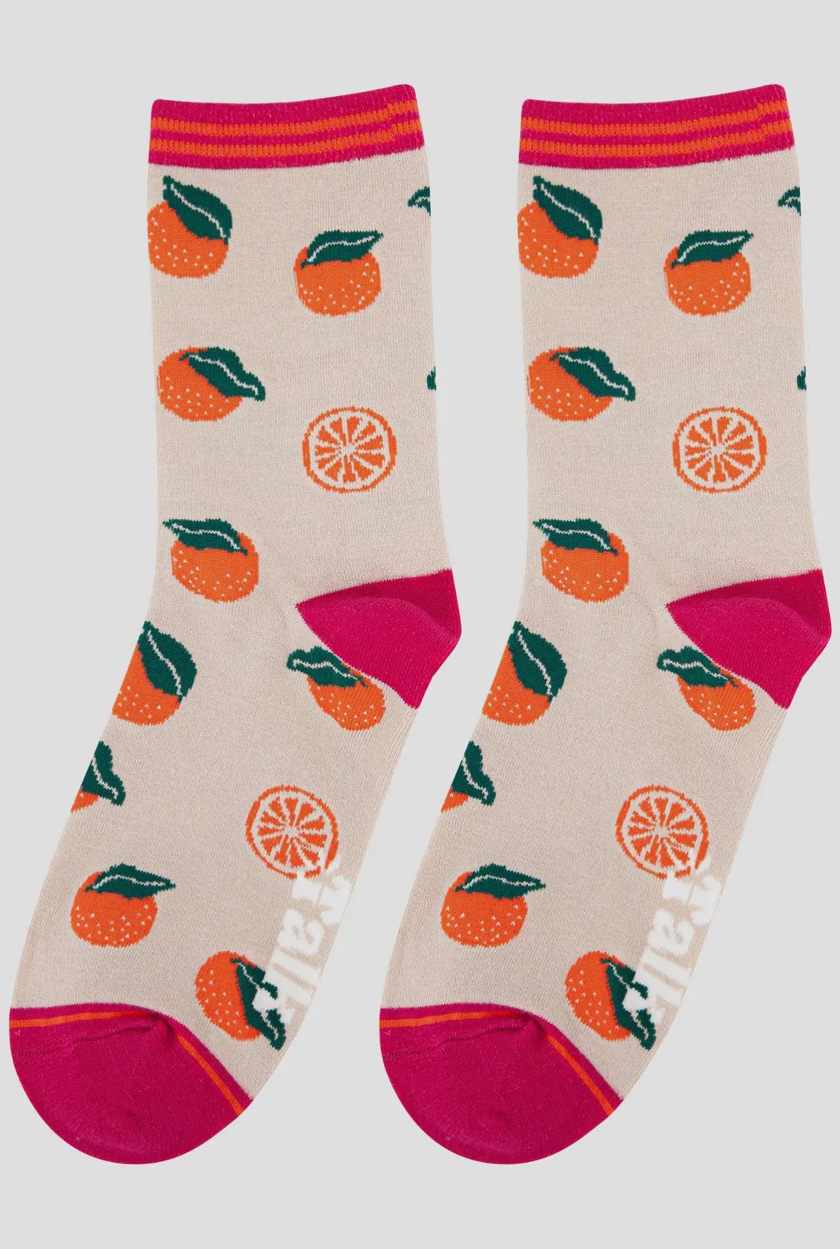 Orange Fruit Bamboo Socks