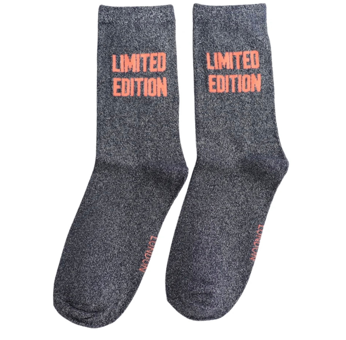 Limited Edition Glitter Socks Black