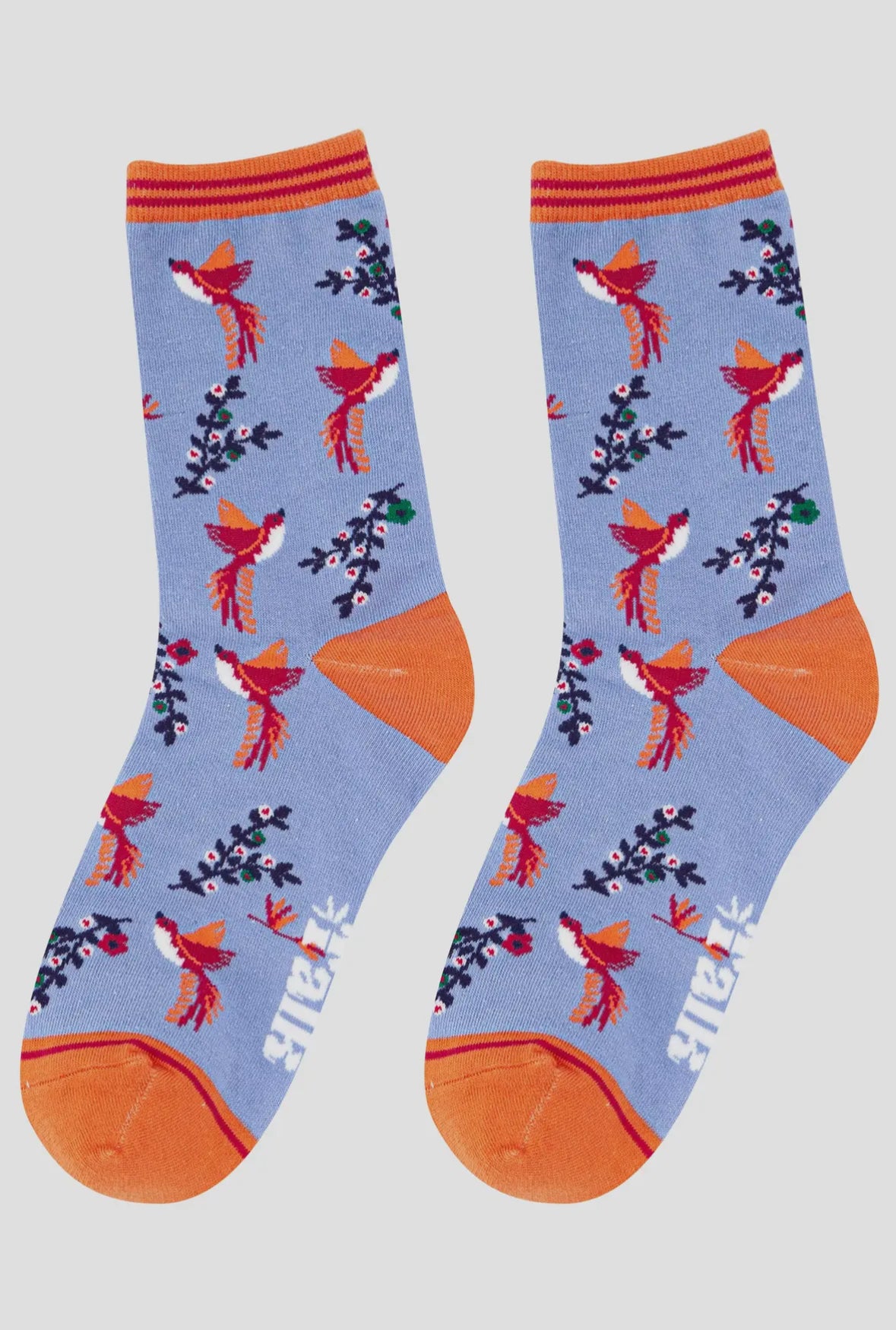 Hummingbird Bamboo Socks Blue