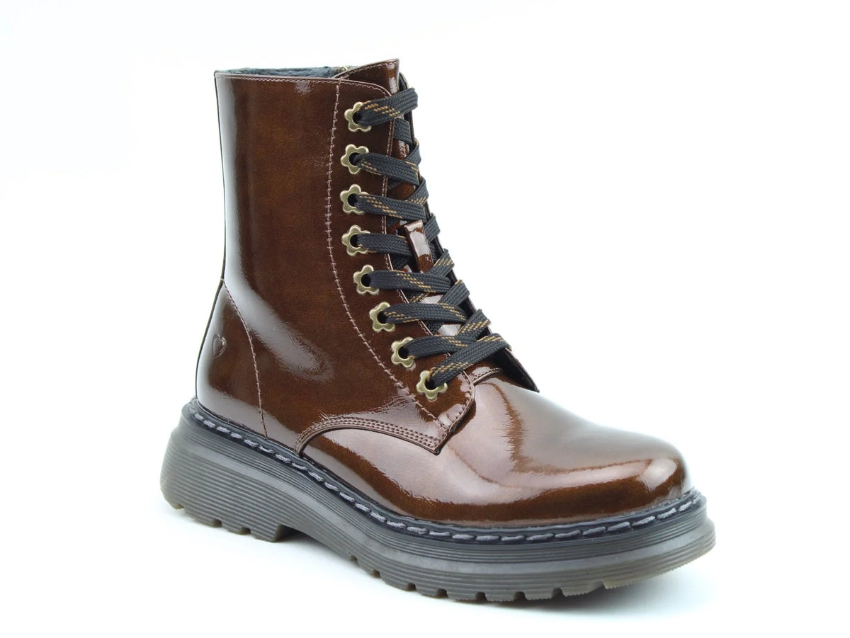 Eva Boots - Bronze Patent