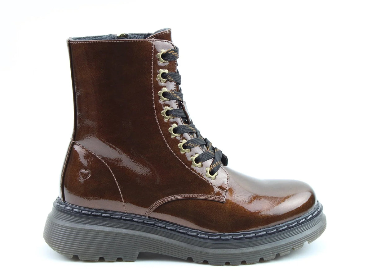 Eva Boots - Bronze Patent