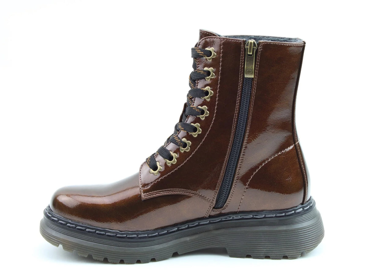 Eva Boots - Bronze Patent
